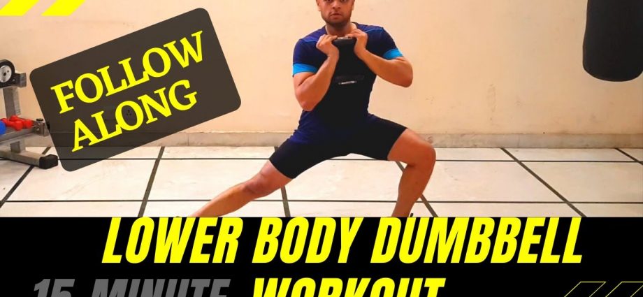 15 Minute Lower Body Dumbbell Workout For Beginners | LEGS WILL BURN