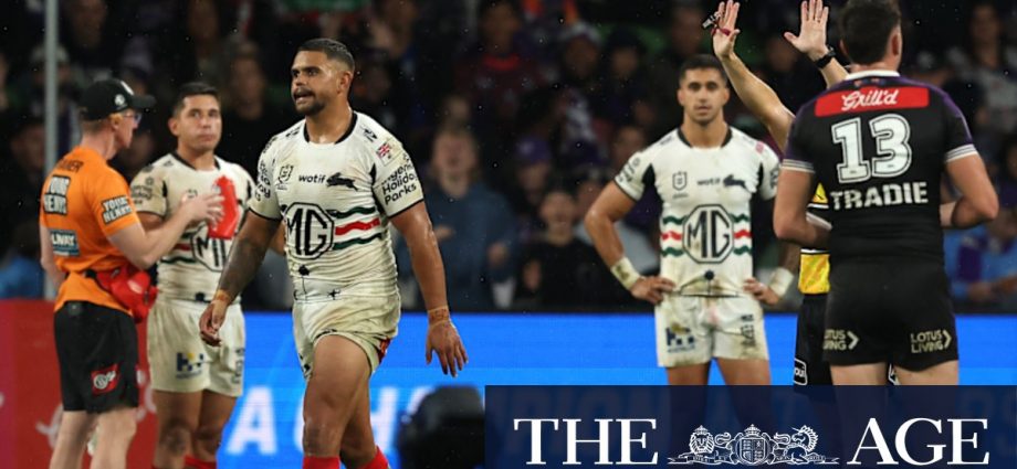 Latrell Mitchell suspended for high tackle in another blow for South Sydney Rabbitohs