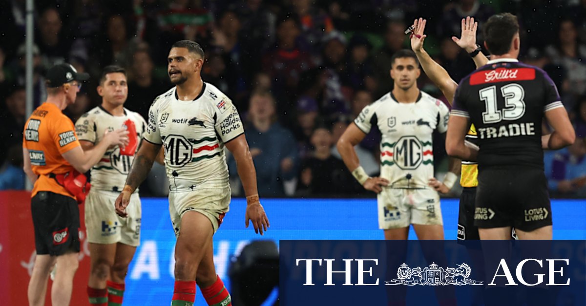 Latrell Mitchell suspended for high tackle in another blow for South Sydney Rabbitohs