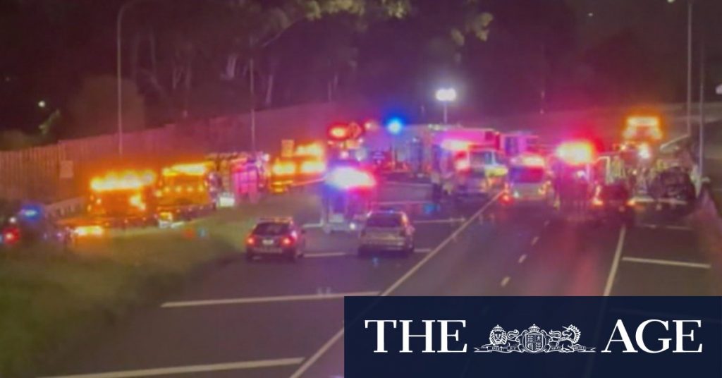 One dead, 10 people in hospital after Queensland crash