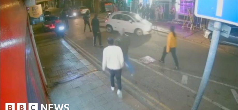 CCTV footage shows car hitting pedestrians in Luton