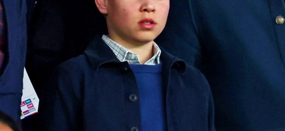 Prince William, Son Prince George Attend UEFA Champions League Game