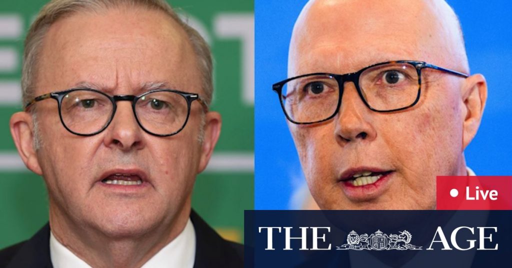 Federal election 2025 LIVE updates: Dutton hints at ABC cuts, speaks on crime in Victoria as PM ignites wages fight; Trump tariffs set to begin