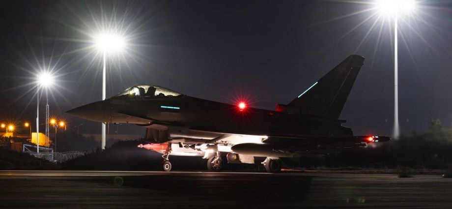 British forces strike Houthi military target in Yemen in joint operation with US