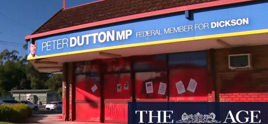 Peter Dutton's office vandalised in Queensland