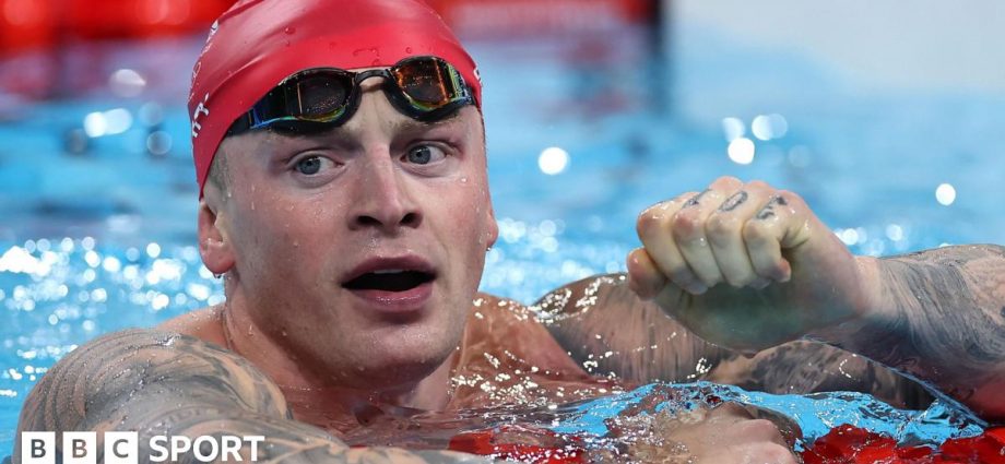 Adam Peaty: Swimmer says he is motivated to continue to LA 2028 by the message it sends his son