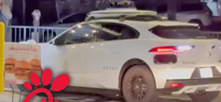 Waymo Driverless Taxi Gets Stuck in Chick-fil-A Drive-Thru, on Camera