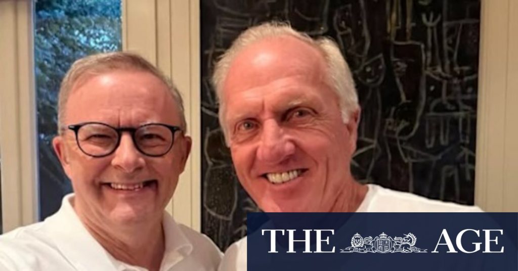 Anthony Albanese meets with Greg Norman in last-ditch bid to avoid tariffs