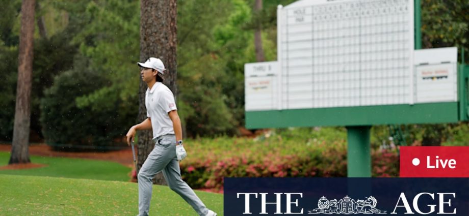 Cam Smith, Min Woo Lee, Adam Scott, Jason Day tee off at Augusta National