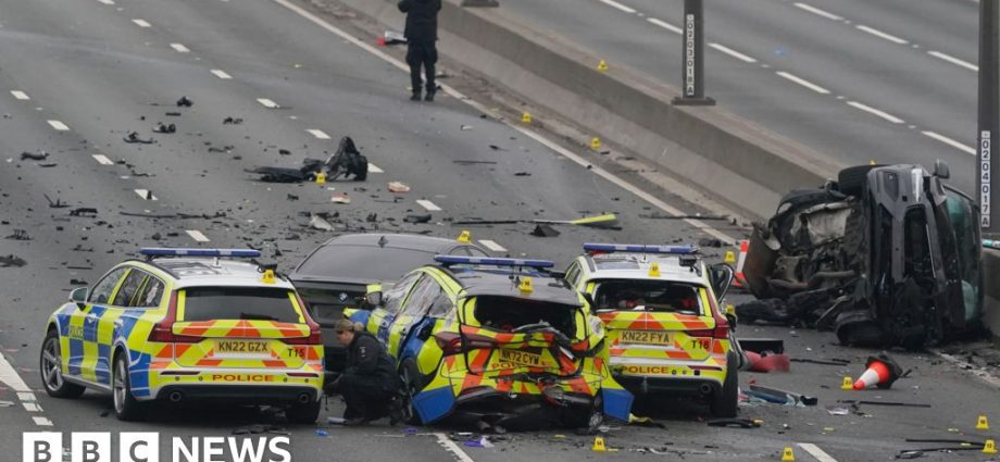 Newcastle A1 crash involving police cars closes road