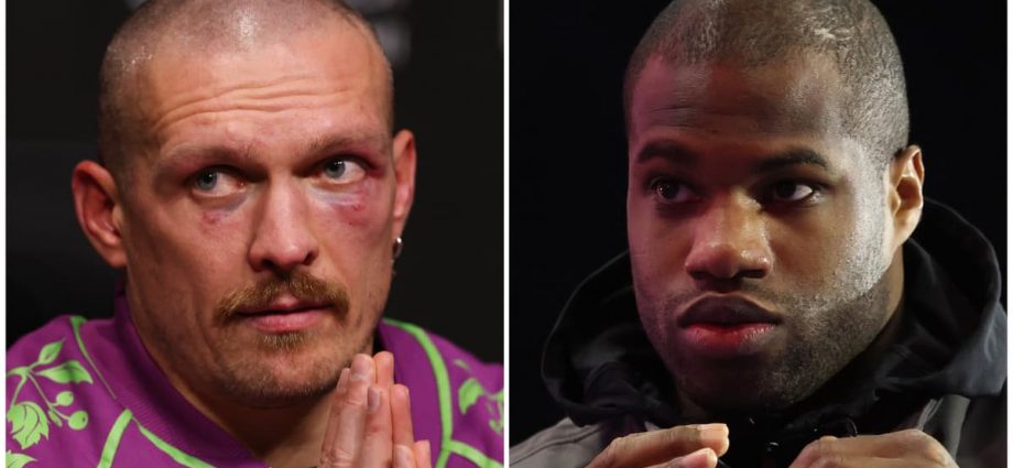 Tempers flare as Daniel Dubois and Oleksandr Usyk face off ahead of controversial rematch