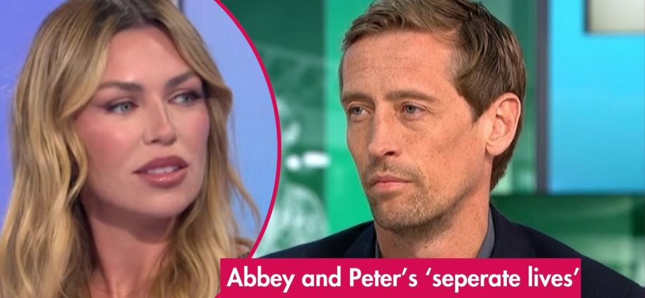 Abbey Clancy and Peter Crouch admit they're 'living separate lives' after 14 years of marriage