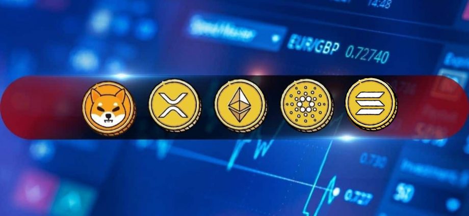 ETH, XRP, ADA, SOL, and SHIB