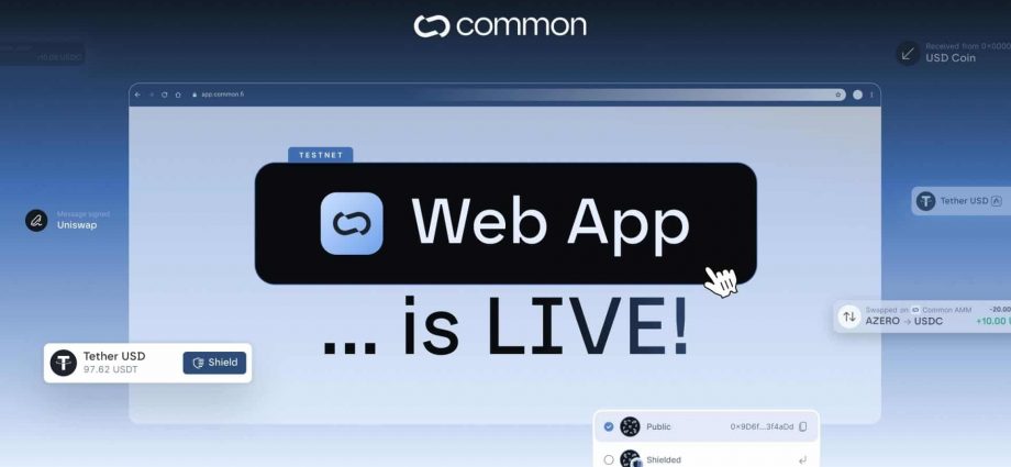 Common Launches First Privacy Web App with Subsecond Proving Times for Arbitrum and Aleph Zero EVM