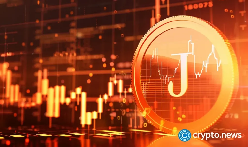 Jasmy soars as falling wedge forms, active addresses jump
