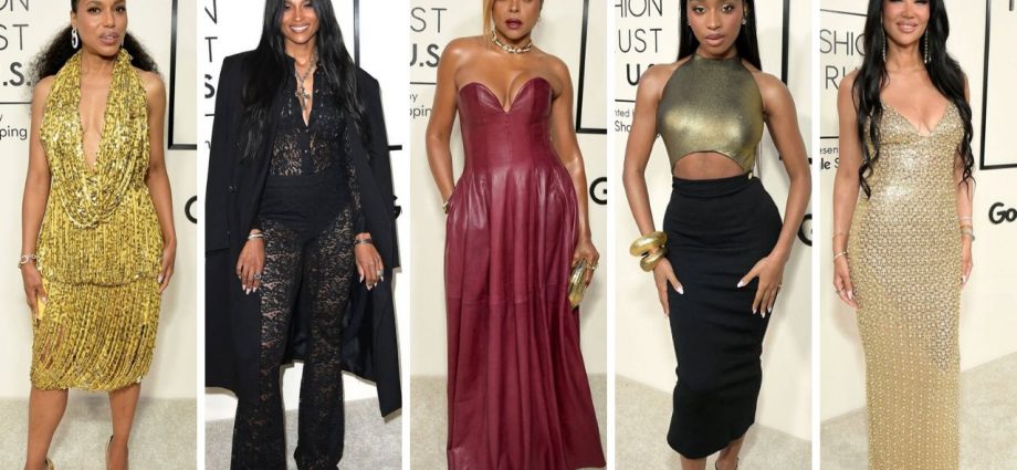 On the Scene at the Fashion Trust U.S. Awards: Kerry Washington in a Gold Beaded Burberry Gown, Ciara in a Black Lace Dundas Look, Taraji Henson in a Red Leather Simkhai Dress + More!