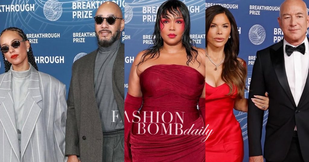 On the Scene: The Breakthrough Prize Featuring Alicia Keys & Swizz Beatz in Fear of God Suits, Lizzo in Wine Robert Wun, Lauren Sanchez in Red John Galliano, and more!