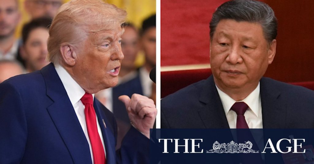 Trump tariffs on China of 104 per cent begin