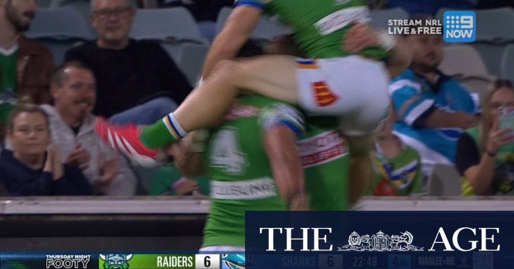 Video: NRL Highlights: Raiders v Sharks