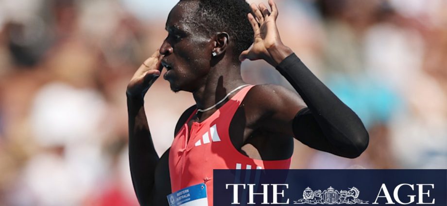 Peter Bol makes a statement to break a national record; Gout Gout; Lachlan Kennedy; Perth results; sprinting