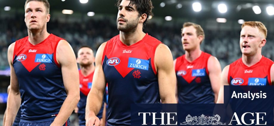 Christian Petracca moved to tears after Melbourne Demons’ loss to Geelong Cats