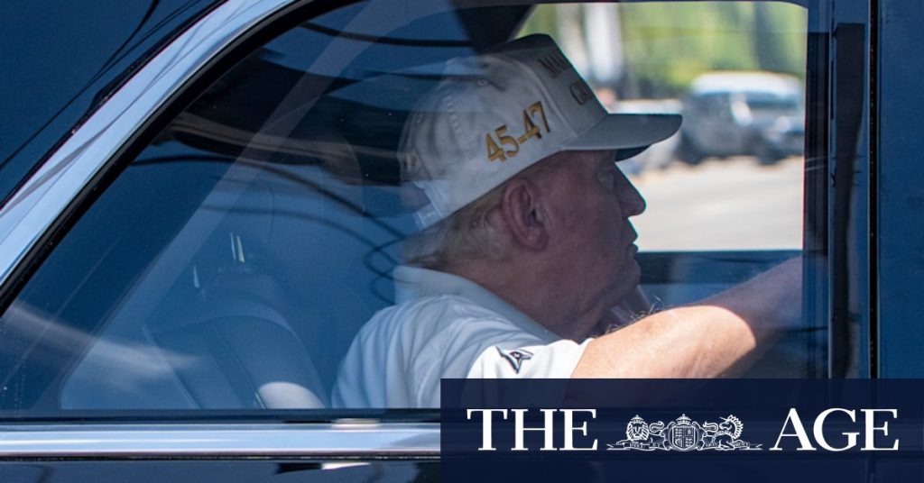 Trump reacts to market fallout after weekend of golf