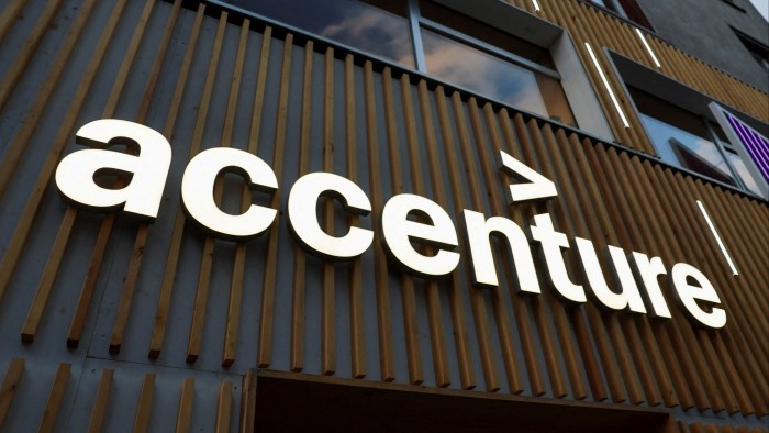 Accenture logo on building