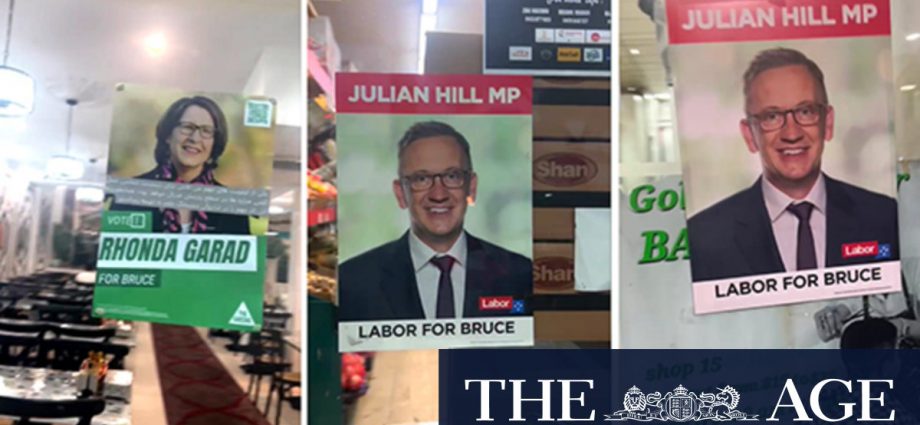 Poster tally in Dandenong’s Afghan Bazaar