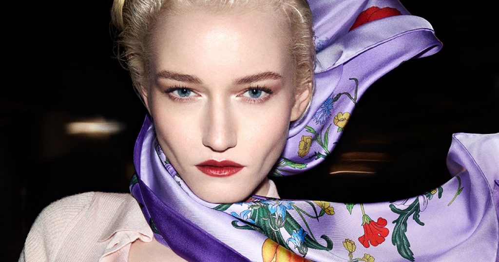 Julia Garner Gucci The Art of Silk 2025 Ad Campaign