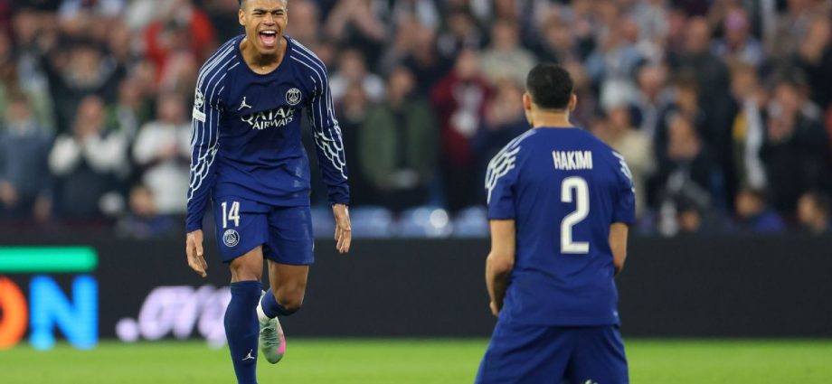 Aston Villa give PSG a late scare in Champions League