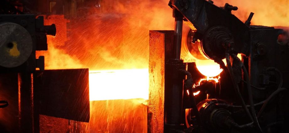 Steel production in Scunthorpe