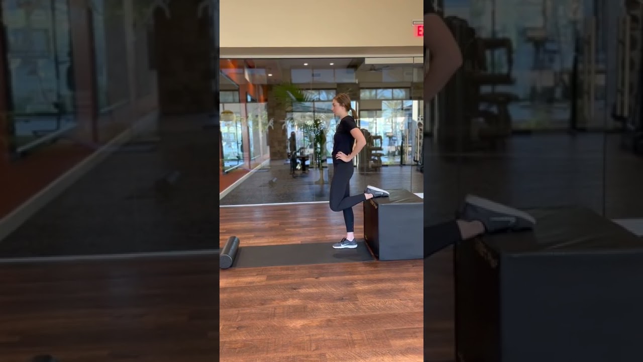 Quad stretch with chair - Fit Family Physical Therapy