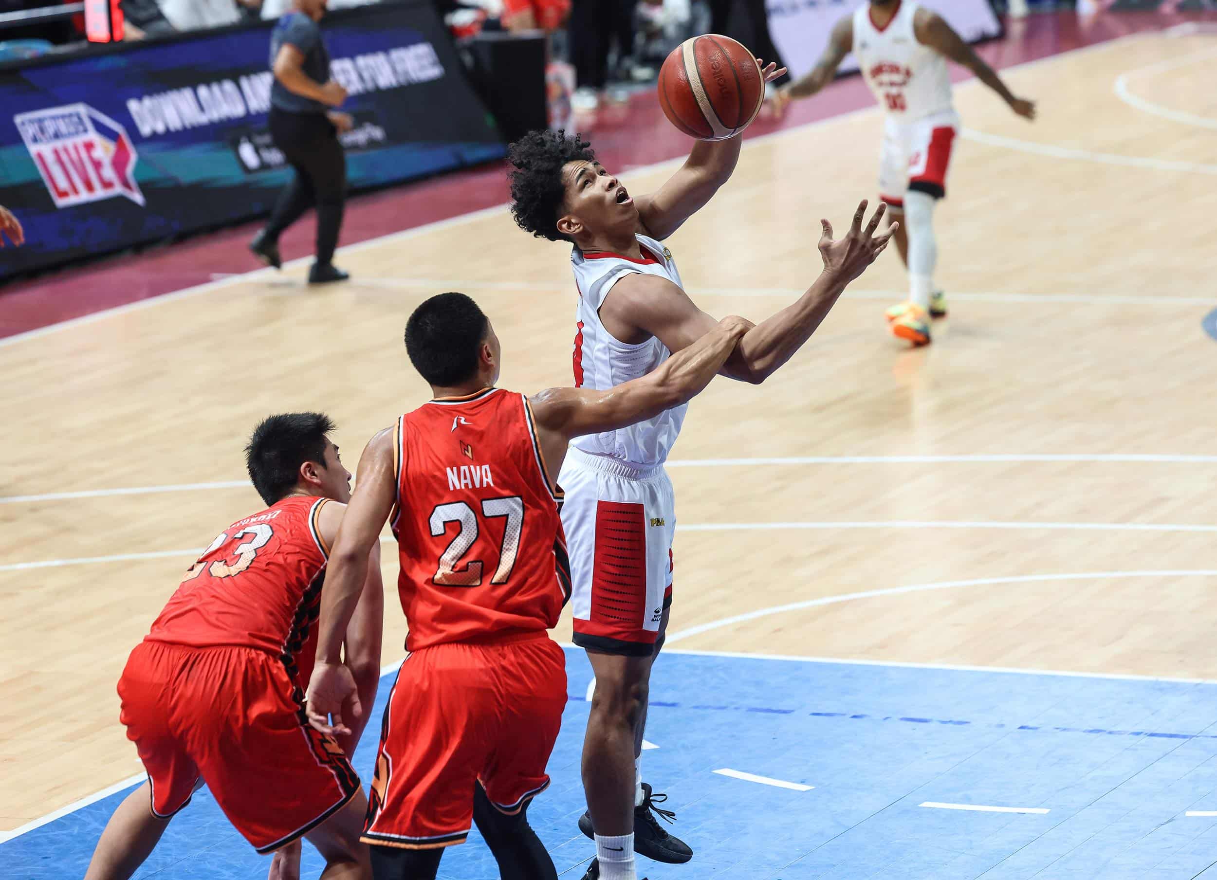 Ginebra's Jayson David during a game against NorthPort in the PBA Philippine Cup.