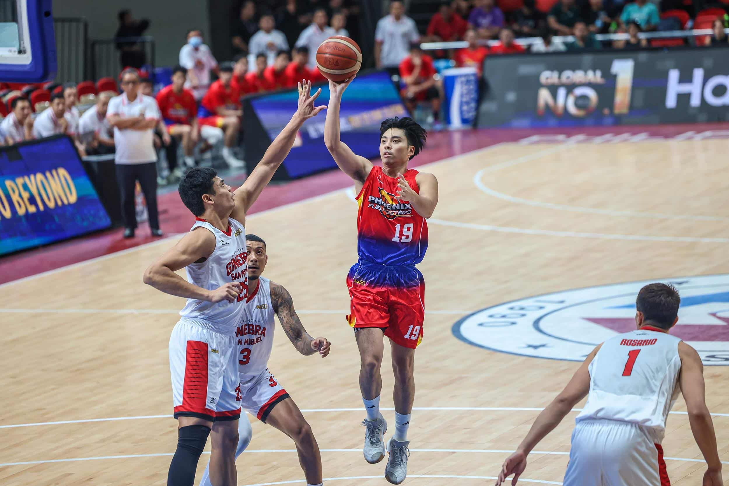 Phoenix Fuel Masters' Tyler Tio during the PBA Philippine Cup game against Barangay Ginebra Gin Kings.