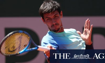 Alexei Popyrin charges into last 16 at French Open