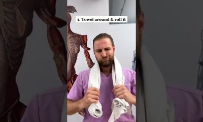 How to Relieve NECK PAIN With a TOWEL - Neck Pain Relief Stretch At Home