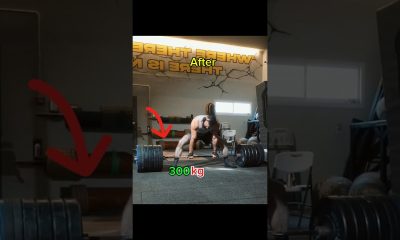 Before and After 300kg Deadlift  #anatoly #fitness #gym