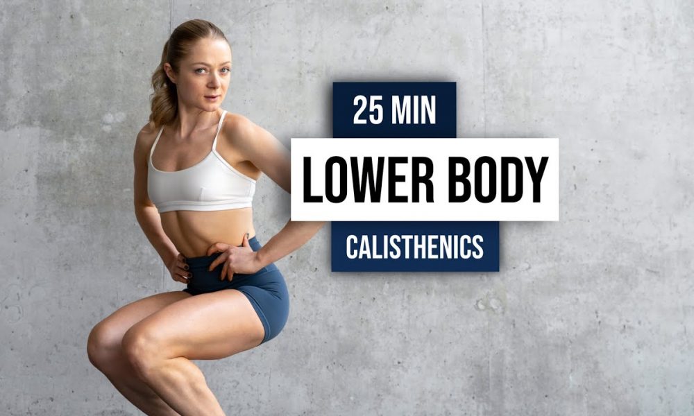 DAY 3: 25 MIN LOWER BODY CALISTHENICS (Leg Day) WORKOUT - Bodyweight Only, No Equipment