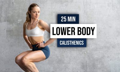 DAY 3: 25 MIN LOWER BODY CALISTHENICS (Leg Day) WORKOUT - Bodyweight Only, No Equipment