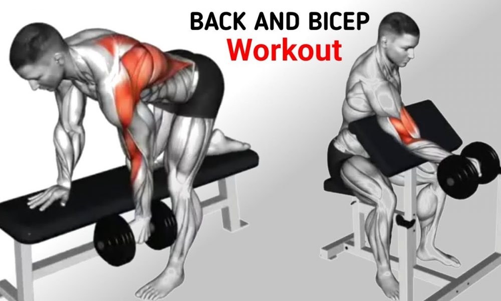 Back & Biceps Workout for Mass | Dumbbells Only | Home Gym Routine