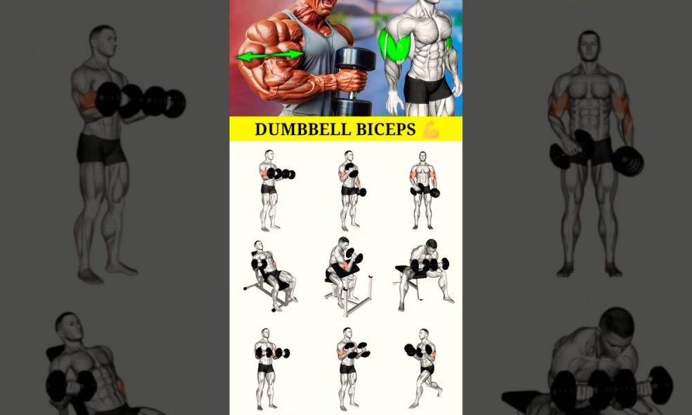 Dumbbell Biceps ❤️‍🔥😎#dumbbell #biceps #workout #fitness #recipe #funny
