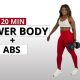 20 MIN LOWER BODY WORKOUT [Build muscle & strength] With Dumbbell & Abs Focus