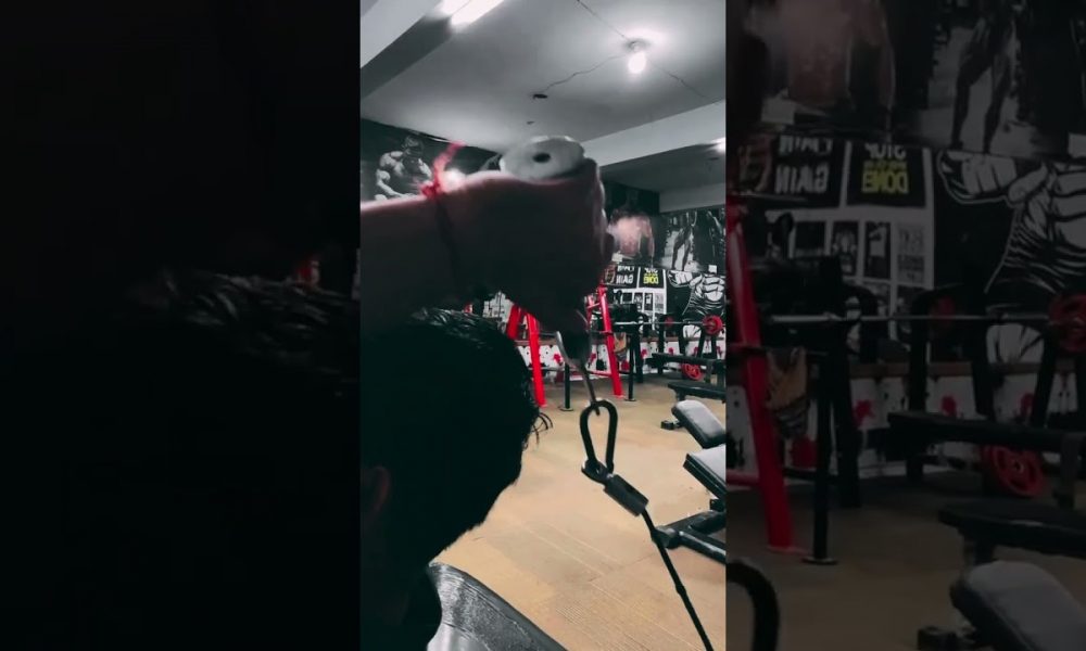 triceps Extension| Biceps Curl Workout | #gymvlog Dumbbell Biceps Workout | #vlog #biceps #shorts