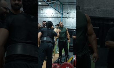 Zercher PR in front of ​⁠@LarryWheels #strength #deadlift #pr #motivate #goals #inspire