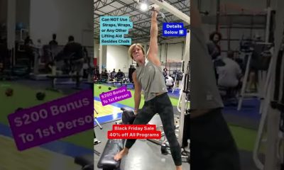 Strongest MOST Fit FEMALE on Planet? Single Arm Dead Hang Challenge half Bodyweight Dumbbell Hold