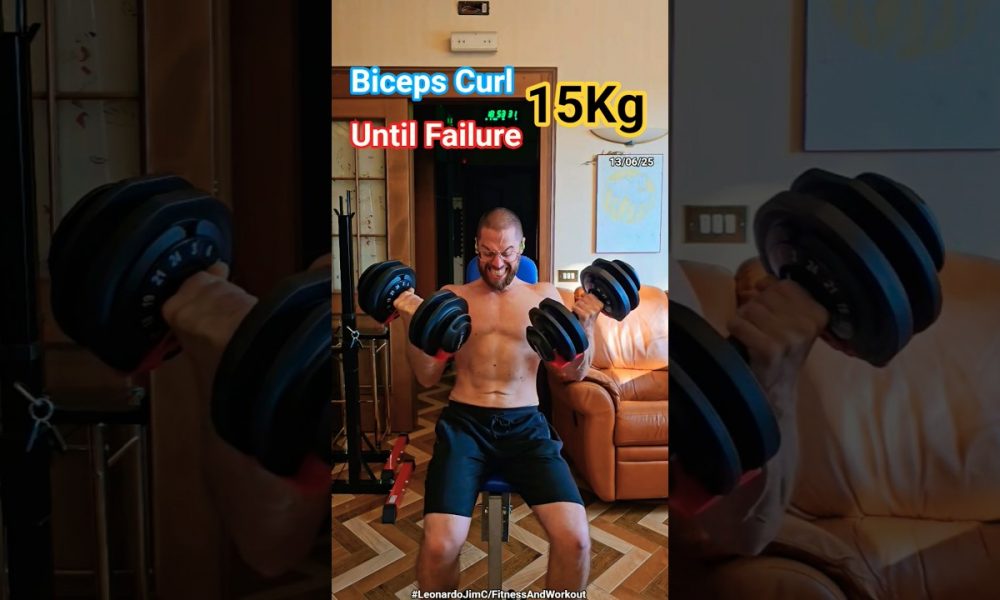 #Biceps #curl 15kg #dumbbells #bicepscurl #workout #motivation #calisthenics #fitness #failure