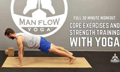 Core Exercises & Strength Training with Yoga (FULL WORKOUT)  | #yogaformen