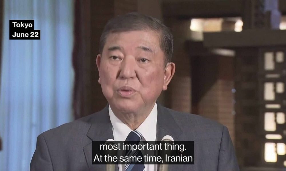 Japan’s Ishiba Calls for De-Escalation in Middle East