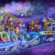 Disney Starlight: Dream The Night Away parade concept art with Goofy, Mickey, Minnie and more