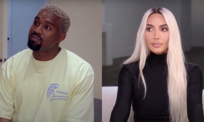 Kanye West and Kim Kardashain (side by side)